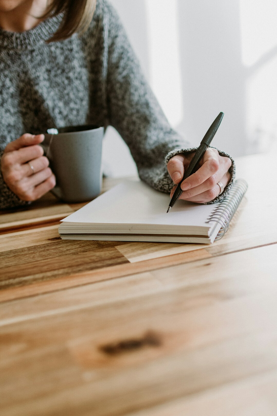 writer editing manuscript